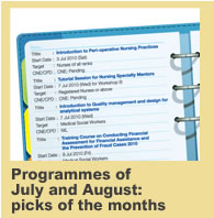 IHC Programmes of July and August: picks of the months