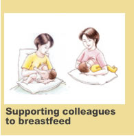 Supporting colleagues to breastfeed