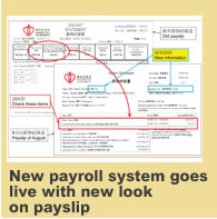  New payroll system goes live with new look on payslip