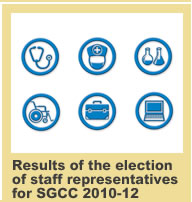  Results of the election of staff representatives for SGCC 2010-12 