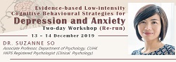 Evidence-based Low-intensity Cognitive Behavioural Strategies for Depression and Anxiety (Re-run) Two-day Workshop <span style=color:red;>(Full)</span>