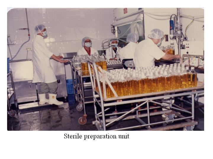 Sterile preparation unit