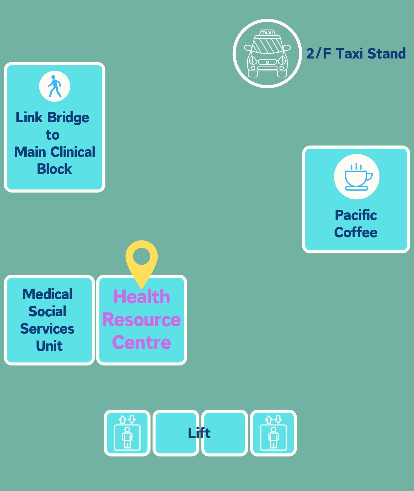Floor Map of 2/F Old Block