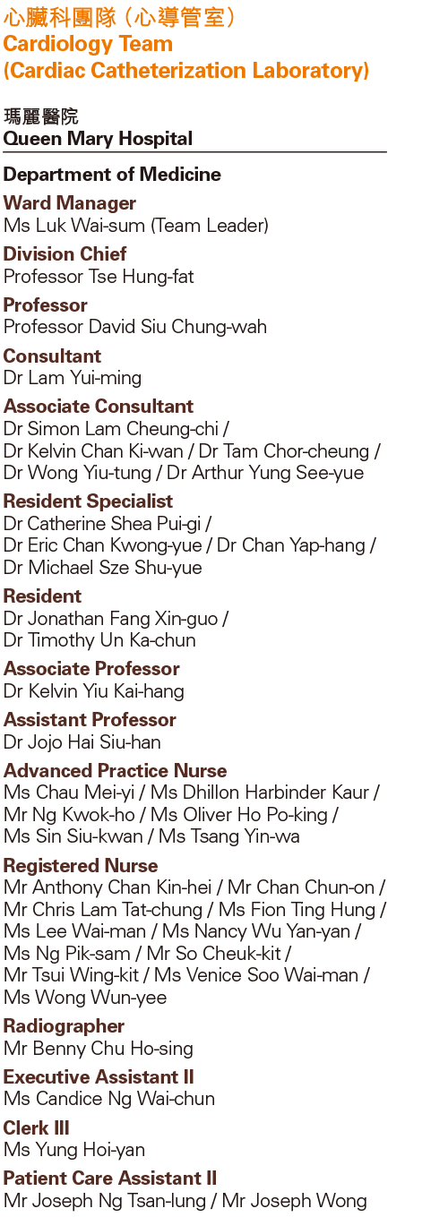 心臟科團隊(心導管室)