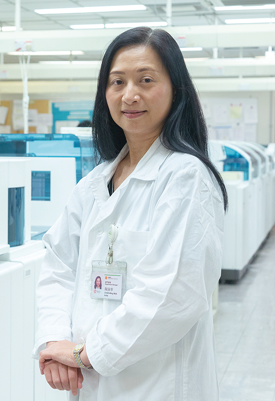Anita Chan says that a total of 5,000 samples are tested daily which is 10 times more than that of 20 years ago.