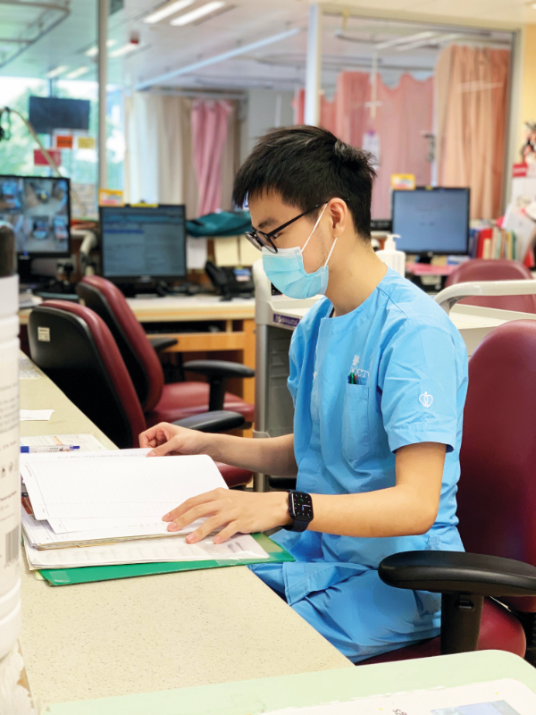 潘俊圖是白血病康復者，過往經歷令他明⽩到對病人要有同理⼼。