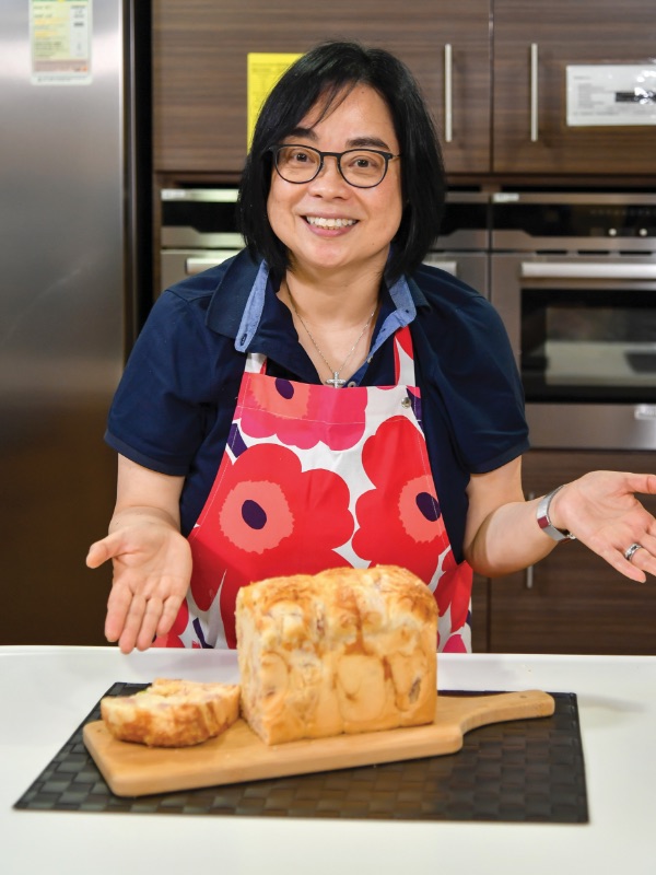 Margaret says she is a ‘foodie’ who loves to bake breads, especially cheese buns and croissants.