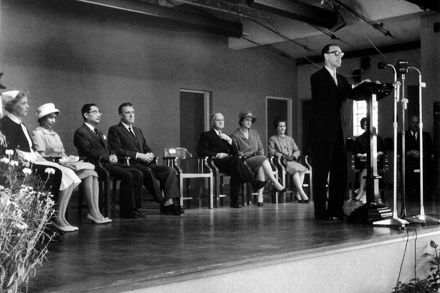 Governor Sir Robert Black officially opened CPH in 1961. Dr Yap Pow-meng (third from the left) was its first Medical Superintendent.