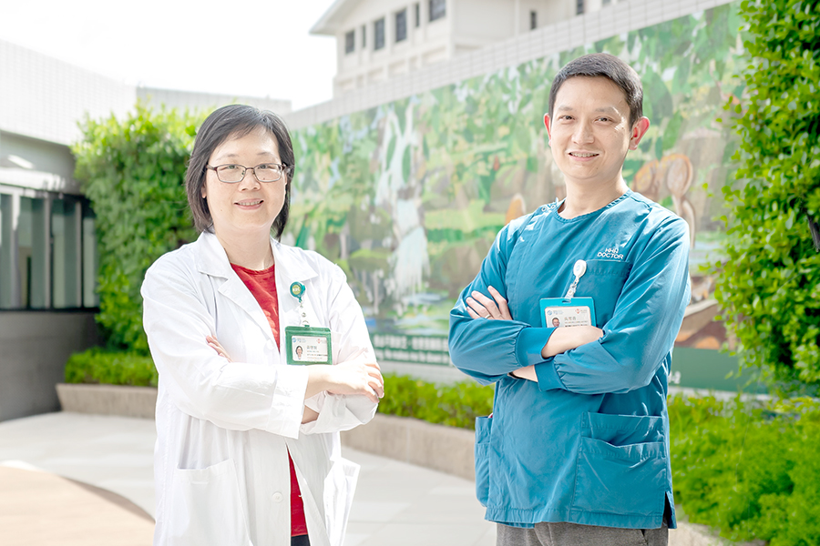 (From left) Dr Wong and Dr Ng strongly believe that the tradition of caring for the needy should be passed on through generations.