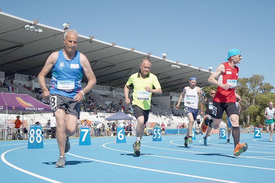 The volunteer team offers medical support to the organ transplant recipients in the Transplant Games.