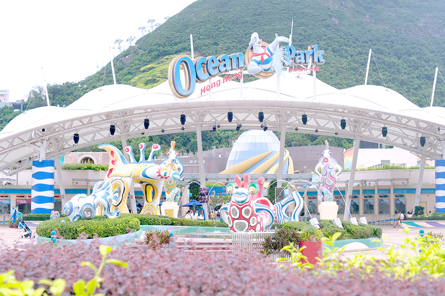 Upon arriving at Ocean Park, runners have to take the Ocean Express in batches to the start point.