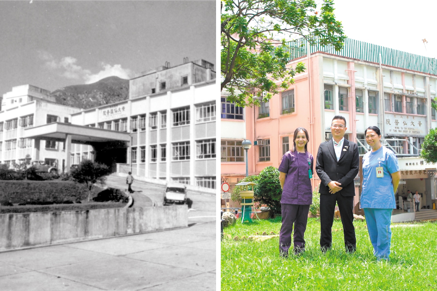 （左起）陳燕玲、陳允健醫生、郭美環認為黃大仙醫院對病人及同事充滿人情味。