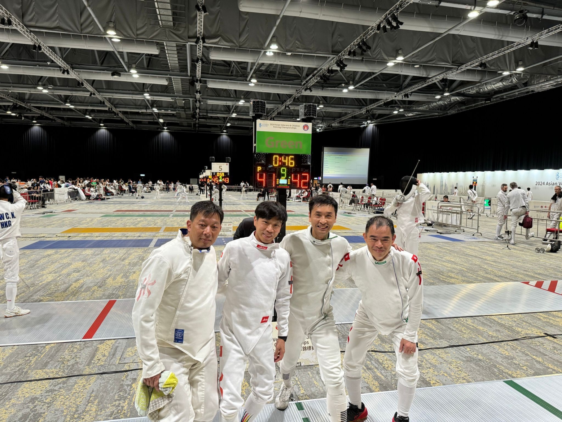 2024年亞洲元老劍擊錦標賽於香港舉行,阿泉與隊友合作無間,在主場奪得佳績。