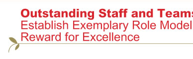 Outstanding Staff and Teams Award 2010 Establish Exemplary Role Model Reward for Excellence
