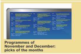  Programmes of November and December: picks of the months  