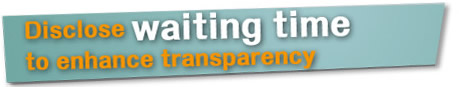 Disclose waiting time to enhance transparency     