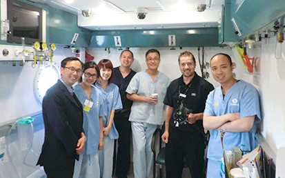 33 overseas-trained staff all set for HK’s first HBOT centre in hospital