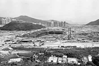 威院地盤於1978年10月1日開始打樁。（相片由香港特別行政區政府提供）