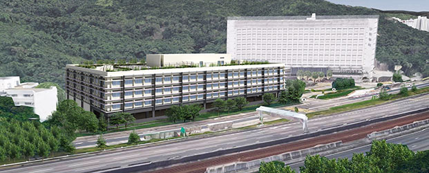 2018年2月28日　沙田醫院調遷大樓設計模擬圖