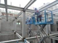 Installation of Roof Truss and Steel Beams