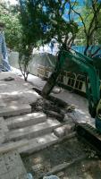 Demolition of Nursing School Access for Construction of Link Bridge