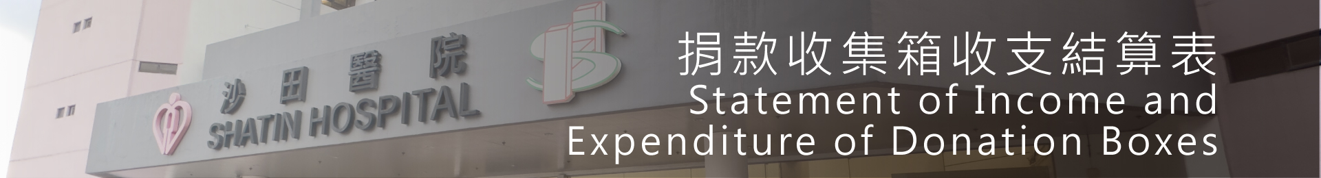 捐款收集箱收支結算表 (只限英文版)